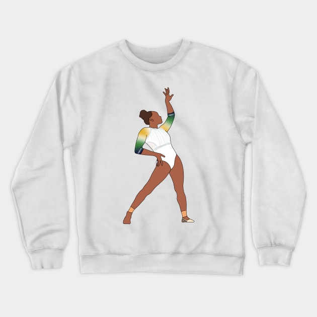 Rebeca Andrade 2023 World Gymnastics Championships Crewneck Sweatshirt by Coach Alainne Designs